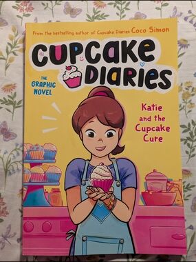 Scholastic Cupcake Diaries Back Cover — Hot Pink with Pastel Sprinkles